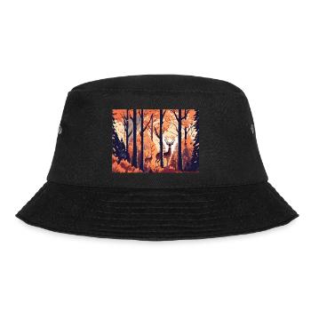 Fall Scenery (Fall Collection #10) - Bucket Hat - black - Front - Lela (165cm)