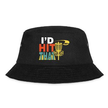 I'd Hit the Disc Disc Golf Disc - Bucket Hat - black - Front - Lela (165cm)