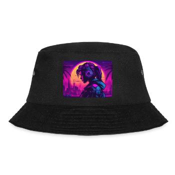 Cyberpunk Artwork - Bucket Hat - Schwarz - Vorne - Lela (165cm)