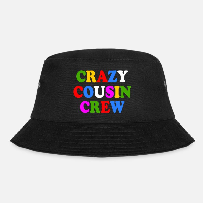 Crazy cousin crew - Bucket Hat - Schwarz
