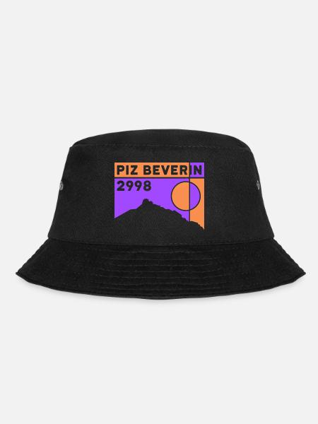 Piz Beverin Skitour Bergtour Tour Andenken Wandern - Bucket Hat - Schwarz