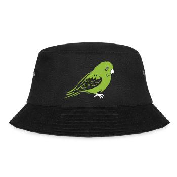 Niedlicher kleiner Wellensittich - Bucket Hat - Schwarz - Vorne - Lela (165cm)