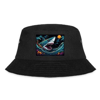 SHARK - Bucket Hat - black - Front - Lela (165cm)