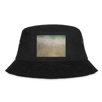 Welle trifft Strand - Bucket Hat - Schwarz - Vorne - Lela (165cm)