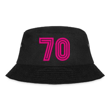 70. 70 YEARS. 70TH ANNIVERSARY. 70TH ANNIVERSARY. - Bucket Hat - black - Front - Lela (165cm)