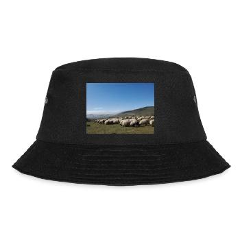Sheep, flock of sheep, mountains, meadows - Bucket Hat - black - Front - Lela (165cm)