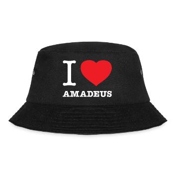 I LOVE AMADEUS - Bucket Hat - Schwarz - Vorne - Lela (165cm)