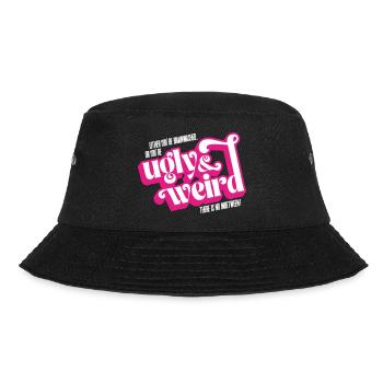 Movie quote: brainwashed or UGLY & WEIRD! - Bucket Hat - black - Front - Lela (165cm)