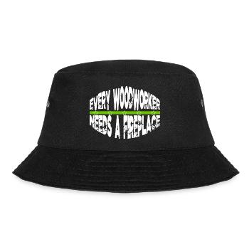 Chop Wood Birthday Present Idea - Bucket Hat - black - Front - Lela (165cm)