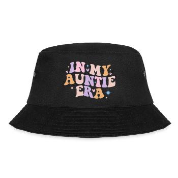 In der Ära meiner Tante Babyankündigung für Tante - Bucket Hat - Schwarz - Vorne - Lela (165cm)