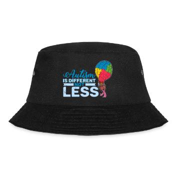 Autism is different not less Autist puzzle piece - Bucket Hat - black - Front - Lela (165cm)