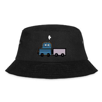 Train Train Locomotive Travel Trains - Bucket Hat - black - Front - Lela (165cm)