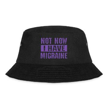 Not now I have migraine - Bucket Hat - black - Front - Lela (165cm)
