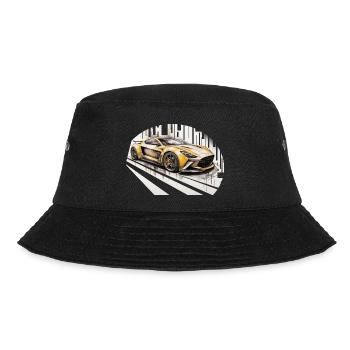 sport car - Bucket Hat - Schwarz - Vorne - Lela (165cm)