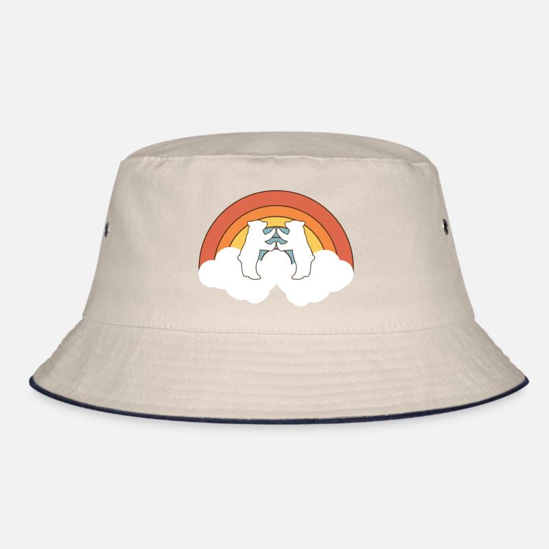 Two Polar Bears Bucket Hat