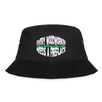 Bday Chainsaw Grab Joke Union Carpenter Tshirts - Bucket Hat - black - Front - Lela (165cm)
