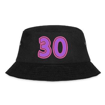 30. 30 YEARS. 30th ANNIVERSARY. 30TH ANNIVERSARY. - Bucket Hat - black - Front - Lela (165cm)