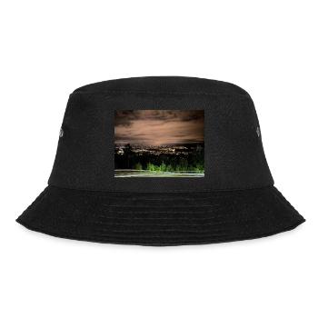 Oslo bei Nacht - Bucket Hat - Schwarz - Vorne - Lela (165cm)