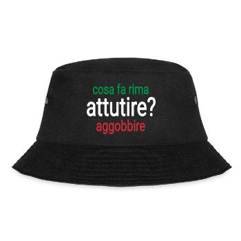 Rhyme Italian - Bucket Hat - black - Front - Lela (165cm)