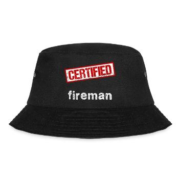 Feuerwehrmann - Bucket Hat - Schwarz - Vorne - Lela (165cm)