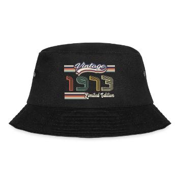 Original 1973 Vintage edition Retro Birthday - Bucket Hat - black - Front - Lela (165cm)