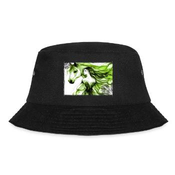Flowers Women girl fashion design art female style - Bucket Hat - black - Front - Lela (165cm)