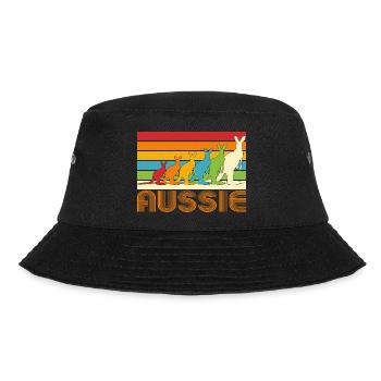 Aussie Kangaroos - Bucket Hat - Schwarz - Vorne - Lela (165cm)