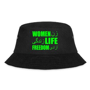 Women life freedom - Bucket Hat - Schwarz - Vorne - Lela (165cm)