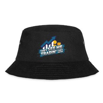 They see me tradin' They hatin' Stock trader - Bucket Hat - Schwarz - Vorne - Lela (165cm)