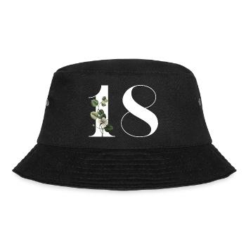 Numéro 18 floral vert -18e anniversaire floral - Bob - noir - Devant - Lela (165cm)