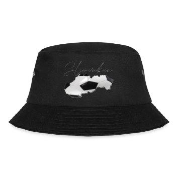 Slowakei Landkarte umrahmt echten Fußball EN - Bucket Hat - Schwarz - Vorne - Lela (165cm)