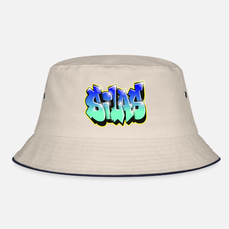 Graffiti SILAS BLUE GIFT BIRTHDAY BIRTH Bucket Hat