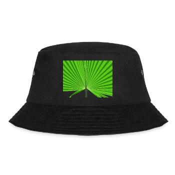Tropische Palme - Bucket Hat - Schwarz - Vorne - Lela (165cm)