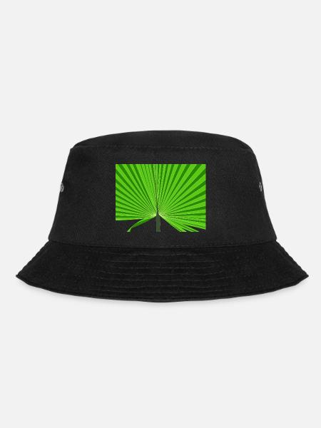 Tropical palm tree - Bucket Hat - black