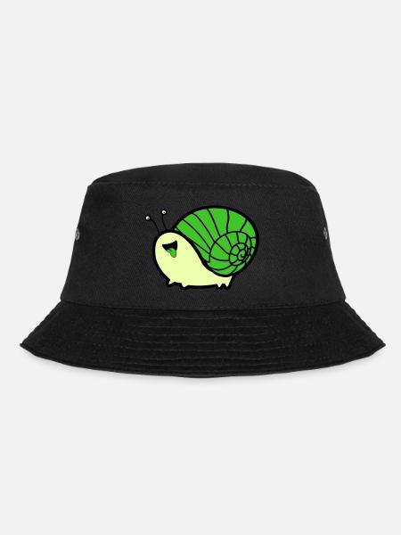schnecke comic - Bucket Hat - Schwarz