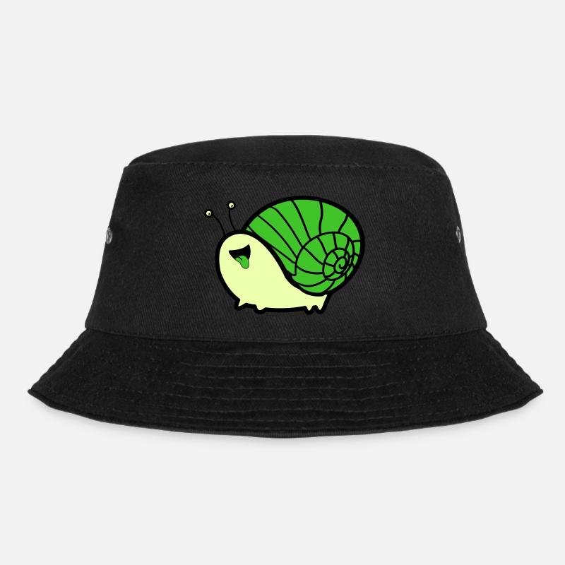 schnecke comic - Bucket Hat - Schwarz