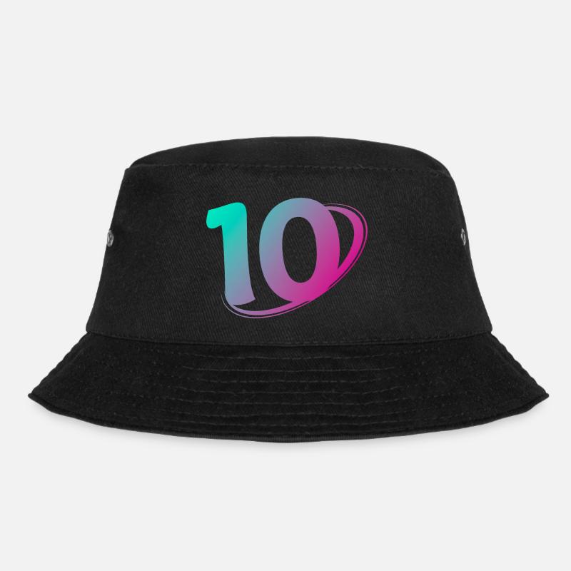 Numéro 10 multicolore - Bob - noir