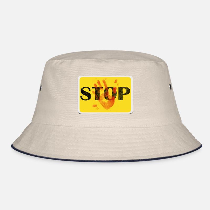 Sign Design - STOP. Bucket Hat