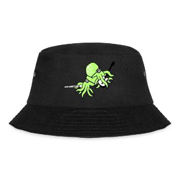 2 Octopus Guitar Flute Octopus Squid Friends - Bucket Hat - black - Front - Lela (165cm)