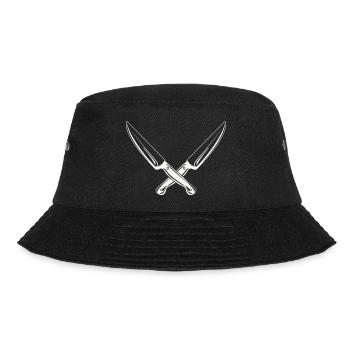 messer 2 - Bucket Hat - Schwarz - Vorne - Lela (165cm)
