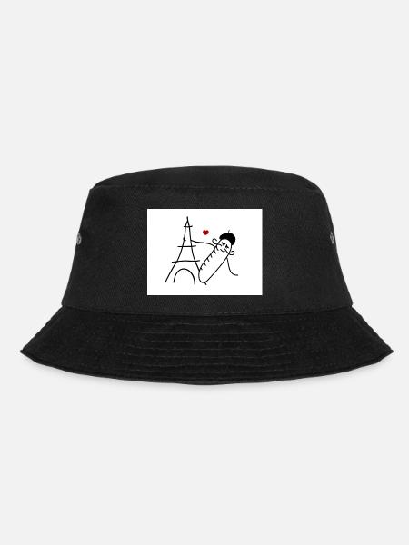 Frankreich liebe - Bucket Hat - Schwarz