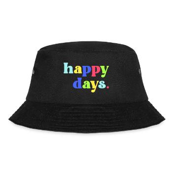 Happy Days - Bucket Hat - black - Front - Lela (165cm)
