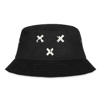 Breda - Flag Crosses - Bucket Hat - black - Front - Lela (165cm)