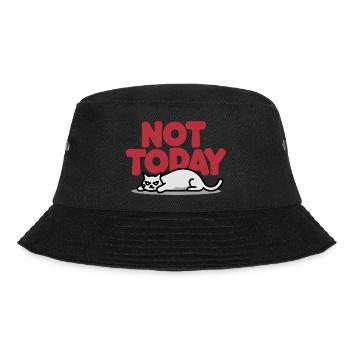 Not Today Cat - Bucket Hat - black - Front - Lela (165cm)