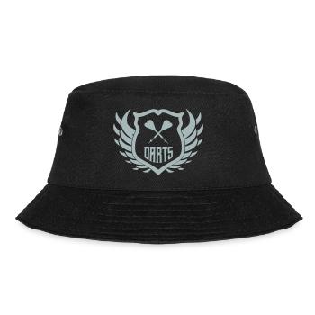 darts crest - Bucket Hat - Schwarz - Vorne - Lela (165cm)