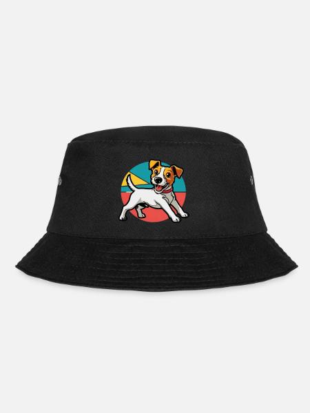 Jack Russel Terrier - Bucket Hat - Schwarz