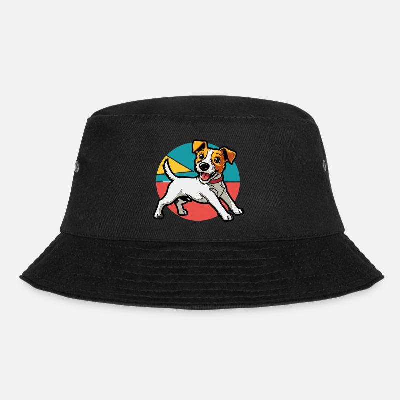 Jack Russel Terrier - Bucket Hat - Schwarz