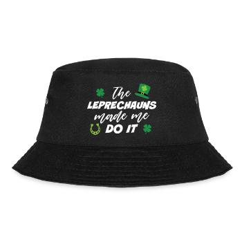 Die Kobolde haben mich dazu gebracht - Bucket Hat - Schwarz - Vorne - Lela (165cm)