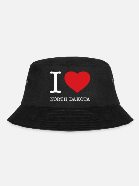 I LOVE NORTH DAKOTA - Bucket Hat - Schwarz