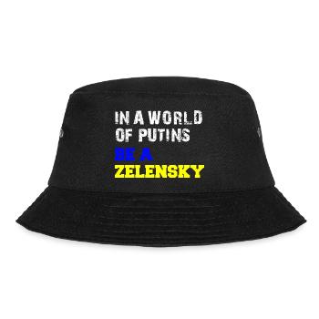 In a World of Putins be a Zelensky - Bucket Hat - Schwarz - Vorne - Lela (165cm)